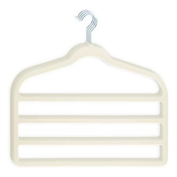 4 Bar Velvet Pants Hangers - Set of 4 - Picture 1 of 4